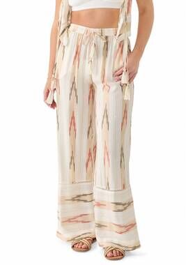 NEW SURF GYPSY aztec stripe pants in ivory, gold, red
